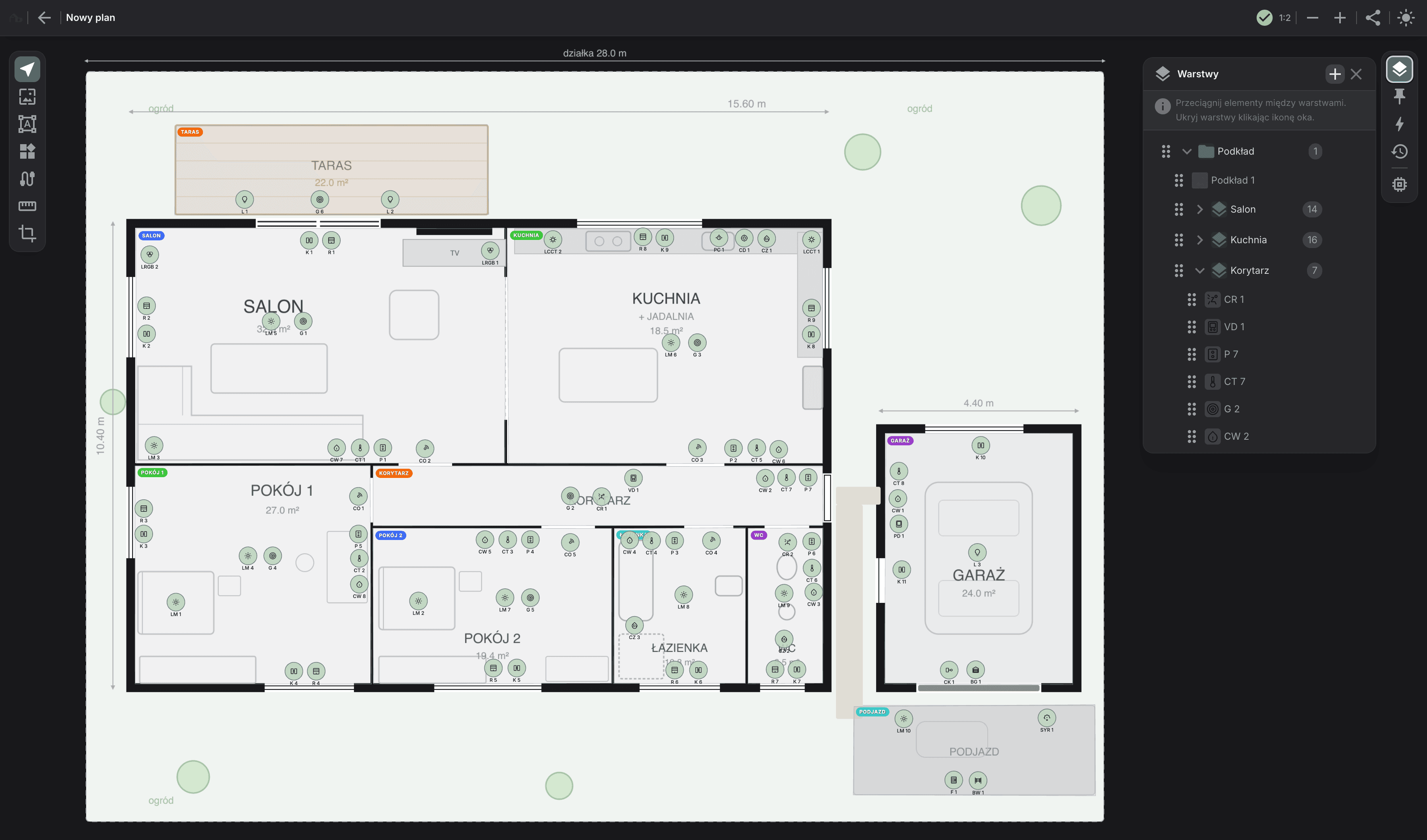 Planer AutomatykDomowy.pl — dark mode